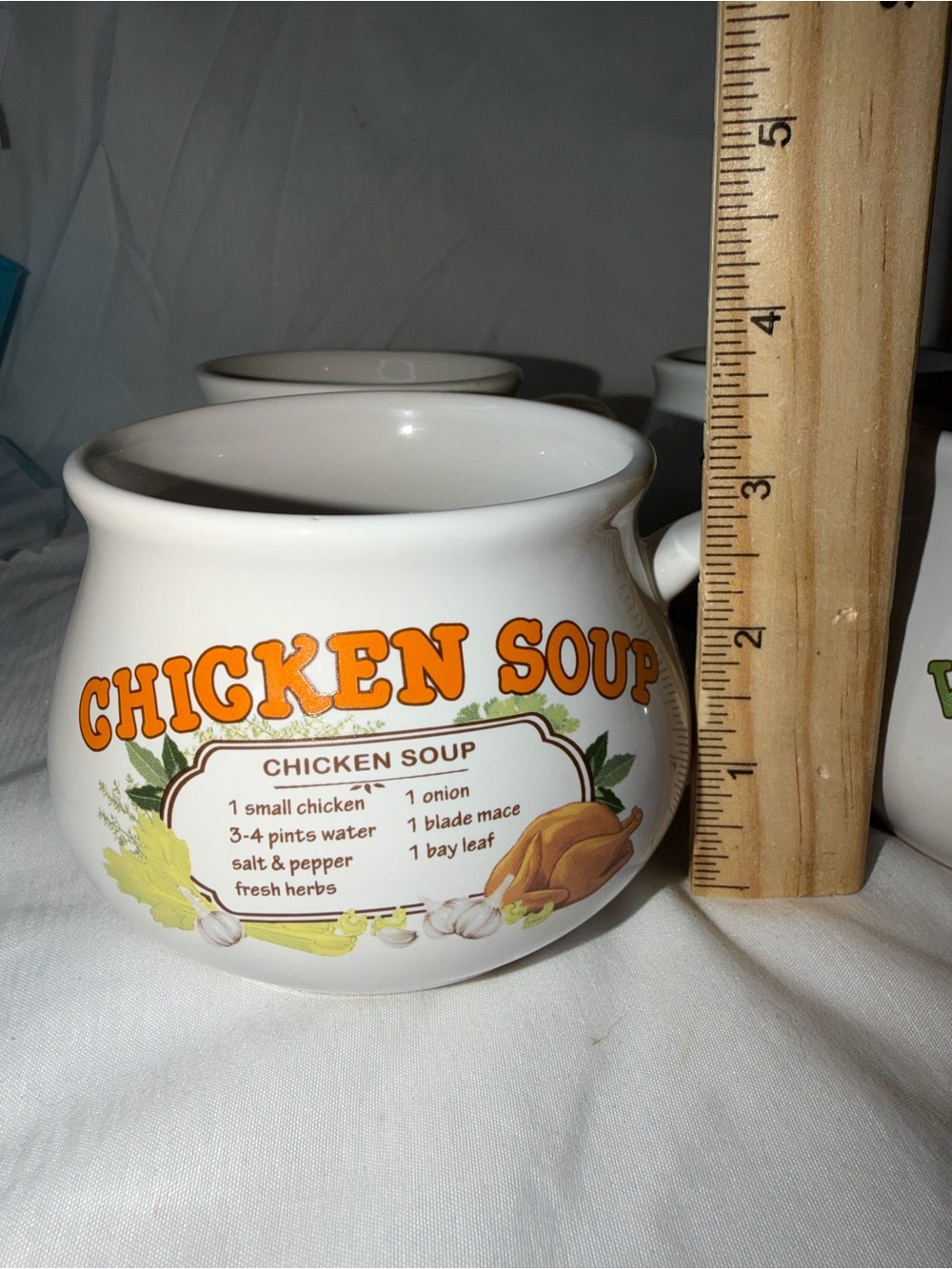 Vintage Dat’l Do-It Inc Recipe Soup Mugs Set of 4 - - Picture 8 of 10